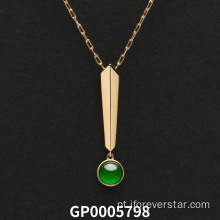 100% pingente de ouro de jade jade de 18k natural